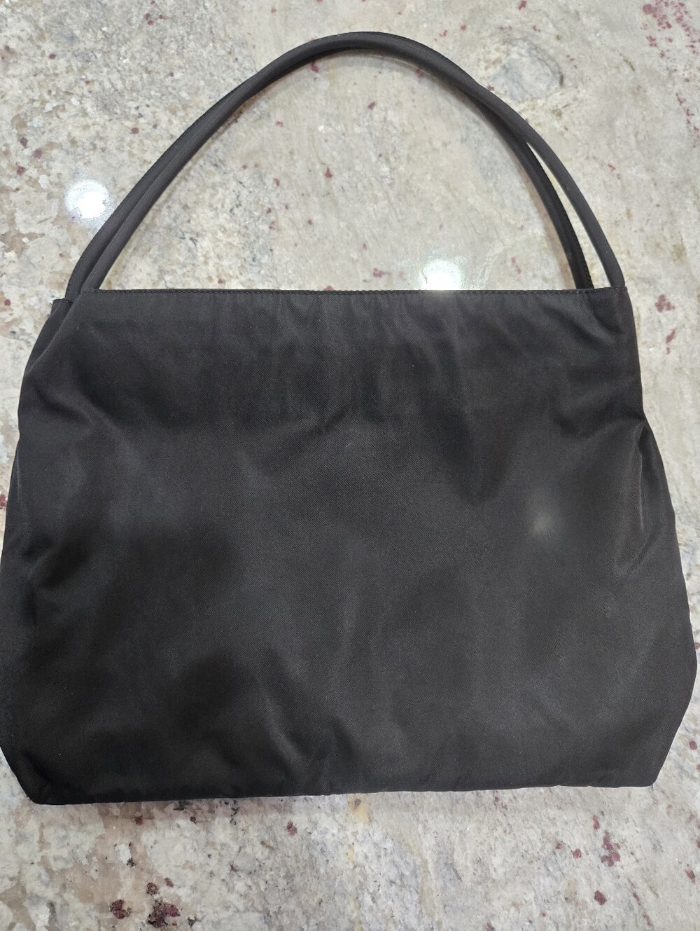 Vintage Y2K Prada Nylon Shoulder Bag Black Authentic Early 2000s - Picture 5 of 16